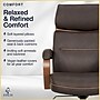 Finch NEO TWO Ergonomic Vegan Leather/Wood Swivel Executive Chair, Brown (52373-BRN)~#|#~97017635-58A6-4B9C-B6CEDDF5D030C1AA_sc7