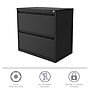 Hirsh Lateral 101 2-Drawer Lateral File Cabinet, Letter/Legal Size, Lockable, 27.75"H x 30"W x 17.63"D, Charcoal (24084)~#|#~9701A35C-44C5-4D8A-908C5DAA5CC69AEA_sc7