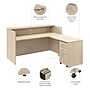 Bush Business Furniture Arrive 72"W L Shaped Reception Desk with Shelf and Mobile File Cabinet, Natural Elm (ARV007NE)~#|#~9703E07D-3610-4BE2-B7B703D919046E00_sc7