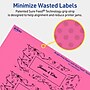 Avery Laser/Inkjet Rectangle Multipurpose Labels, 2" x 5", Bright Pink, 80/Pack (94241)~#|#~9703F398-3EAC-4B1E-9385B4CE0D0C3420_sc7
