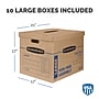 Bankers Box® Classic 17" x 17" x 21" Moving Box, Kraft, 10/Carton (7718202)~#|#~97065254-E9F0-4FD4-B91B010C9529952D_sc7