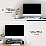 Anji Mountain Mango Wood Monitor Stand with Two USB Ports, Up to 32" Monitor, Black (MS-CRV-BLK-P)~#|#~970AEA19-4CA9-4AB9-961274AE596C5617_sc7