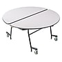 NPS MT Series 60" Round Mobile Cafeteria Table, Grey Nebula (MT60R-MDPEPCGY)~#|#~970FC3B2-6B0C-4AD2-96BBF71B3464279A_sc7