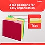Staples File Folders, 1/3-Cut Tab, Letter Size, Assorted, 100/Pack (ST22953-CC)~#|#~97122691-15B0-4DDF-86DC6CE76B28381E_sc7