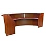 Regency Marque 144"W Curved Reception Desk Workstation, Cherry (77293CH)~#|#~97161054-2C69-4F8F-BA0A1C412A0B042A_sc7