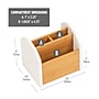 Mind Reader 3-Compartment Wood Desk Organizer, White (ARCHORG-WHT)~#|#~9719DE58-73F4-444E-885270AEA78F6F1C_sc7