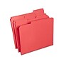 Staples Reinforced File Folders, 1/3-Cut Tab, Letter Size, Red, 100/Box (ST508978-CC)~#|#~971A8D63-7102-40B2-A1E2D21A44CA256B_sc7