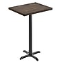 Flash Furniture Bennett Wooden Commercial Indoor Table, 30" x 24", Dark Brown Top/Black Base (GSF2430DBT2222B)~#|#~9721434E-C05D-49DB-977BDE95AF6872B5_sc7