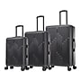 InUSA Drip Hardside Spinner Luggage Set, TSA Checkpoint Friendly, Black (IUDRISML-BLK)~#|#~97214C47-AE58-4942-8A0905D3C05B77EA_sc7