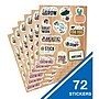 Carson Dellosa Education Grow Together Motivators Shape Stickers, Multicolored, 72/Pack, 12 Packs/Bundle (CD-168324-12)~#|#~9723B656-9CFC-4F13-845BC8D7F486F78E_sc7