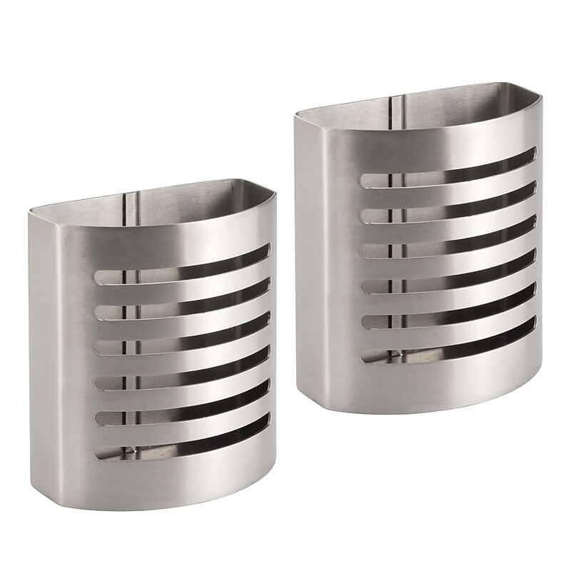 iDESIGN Metal Pen Holder, Clear, 2 Piece (29097M2) image 1