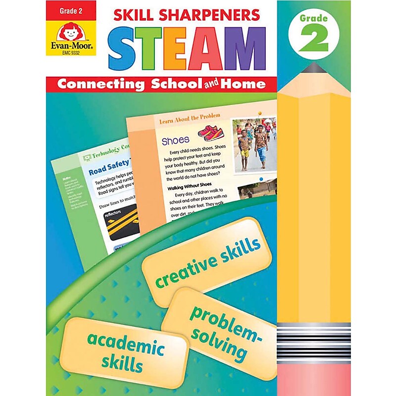 Evan-Moor Educational Publishers Skill Sharpeners STEAM, Grade 2 (EMC9332) image 1