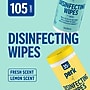 Perk™ Disinfecting Wipes, Fresh & Lemon Scent, 35 Wipes/Container, 3/Pack (PK56666)~#|#~972AB5CC-7442-492D-9C71FD0B0C6B39B7_sc7