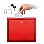 AdirOffice Steel Multipurpose Interoffice Mailbox Drop Box, Large, Red (631-03-RED-PKG)~#|#~972AD2D7-F3CA-4588-9263B9F64121C5CE_sc7