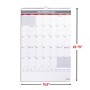 2026 Staples 15.5" x 22.75" Monthly Wall Calendar, White/Red/Gray (ST53925-26)~#|#~972BD646-3470-4ACB-991AA3B6CCE1C90D_sc7