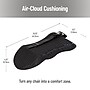Mind Reader Memory Foam Back Cushion Lumbar Support Pillow with Air-Cloud Technology, Black (LUMBACK-BLK)~#|#~972D393D-7CD6-4006-92EECCA107334446_sc7