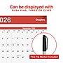 2025-2026 Staples 32" x 48" Academic Yearly Dry-Erase Wall Calendar, Red/White (ST54274-25)~#|#~972ED306-42DD-4173-8419392C15FF5895_sc7