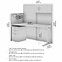 Bush Business Furniture Office in an Hour 63"H x 65"W Cubicle Workstation, Mocha Cherry (WC36892-03STGK)~#|#~9737B5B0-69D5-4C6F-8EE9BA9944C4C235_sc7