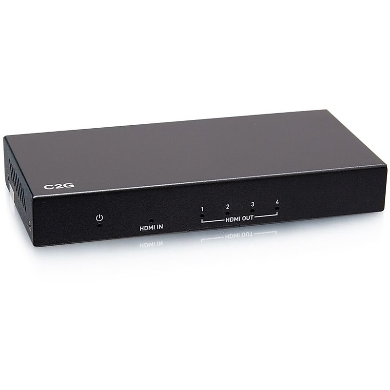 C2G HDMI Distribution Amplifier 4-Port HDMI Splitter (C2G41601) image 1
