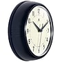 Infinity Instruments Round Retro Navy Blue Wall Clock, Aluminum, 9.5" (10940NB)~#|#~9739A7D6-E8D9-4CC1-9EE25CA80C11554A_sc7
