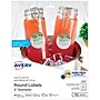 Avery Laser Waterproof Round Labels with Sure Feed, 2 1/2" dia., White, 72 Labels/Pack (5657)~#|#~973A68FD-5ADB-47DC-B285F77D966D258D_sc7