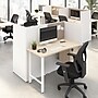 Bush Business Furniture Hustle 60"W Cubicle Workstation, White/Natural Elm (HUCB260WHNE)~#|#~973EE635-BB26-4195-AEAA7634267A5F0C_sc7