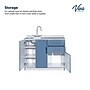 Viva Comfort 36.75'' H x 42" L Medical Cabinet with Left Sink, 2-Doors, 3-Drawers, Blueberry (902BASE42LSBL)~#|#~9740033F-44E1-4AF0-9B7CBA67F14D9937_sc7