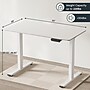 FlexiSpot ET262 55"W Electric Rectangular Adjustable Standing Desk, White (4SPL-S09010076)~#|#~97401511-7628-44F1-BD013ED1FF99CE0E_sc7