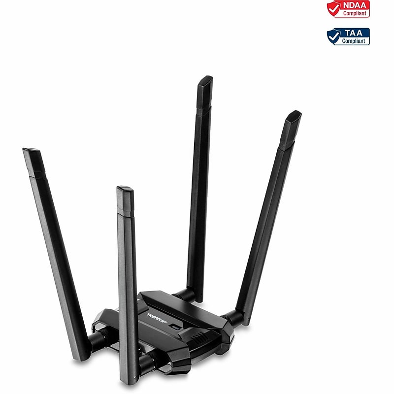 TRENDnet TEW‑809UB Wi‑Fi 5 1900 Mbps Dual‑Band USB 3.0 Wireless Adapter (TEW‑809UB) image 1