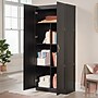 Sauder Select 71"H Storage Cabinet with 4 Shelves, Black (433933)~#|#~974D5BF1-73C1-4F5B-A72E1293C2DF2487_sc7