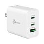 j5create 65W GaN USB-C 3-Port Charger for Laptops, Tablets and Mobile Devices, White (JUP3365)~#|#~974EF0EA-C80E-4F15-95E51BFA60E717A7_sc7