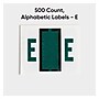 Smead BCCR Color Coded Alphabetic Labels,  1" x 1.25", Dark Green, 500/Roll (67075)~#|#~9753EC6A-496F-4088-9008B5D8C18945F5_sc7