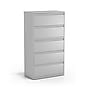 Staples 5-Drawer Lateral File Cabinet, Letter/Legal Size, Lockable, 67.63"H x 36"W x 18.63"D, Light Gray (60918/17640)~#|#~975478F0-A187-44CE-9363F00B4544C7DE_sc7