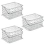 iDESIGN Small Stackable Plastic Storage Bin, Clear, 3/Pack (29409M3)~#|#~9754D9D1-3216-4DBB-B7D5D72A3532DB41_sc7
