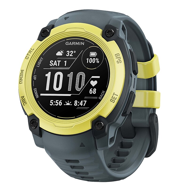 Garmin Instinct E GPS Smartwatch, Electric Lime & Twilight, 40mm (GRM0293201) image 1