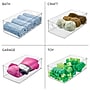 iDESIGN Large Stackable Plastic Storage Bin with Handles, 5" x 8" x 16", Clear (80006)~#|#~9755E023-801D-4FE5-BE34EA1E964DAFE3_sc7