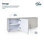 Viva Comfort 36'' H x 72" W Medical Cabinet with Left Sink and 72" W Wall Cabinet, 6 Doors, 3 Drawers (90272LS-GRY-WAL)~#|#~975741E9-CD9F-4072-82640ED2BC1392A6_sc7