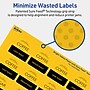 Avery Laser/Inkjet Square Multipurpose Labels, 1.5" x 1.5", Bright Yellow, 400/Pack (94106)~#|#~975BC821-FA3F-4260-958175DE599EBAB2_sc7