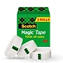Scotch Magic Invisible Clear Tape Refill, 0.75" x 27.77 yds., 1" Core, Clear, 3 Rolls/Pack (810-3PK)~#|#~976439CC-4684-4623-99259A81CCB18323_sc7