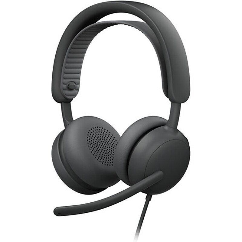Logitech Zone Wired 2 USB-C Stereo Computer Headset, MT Certified, Black (981-001608) image 1