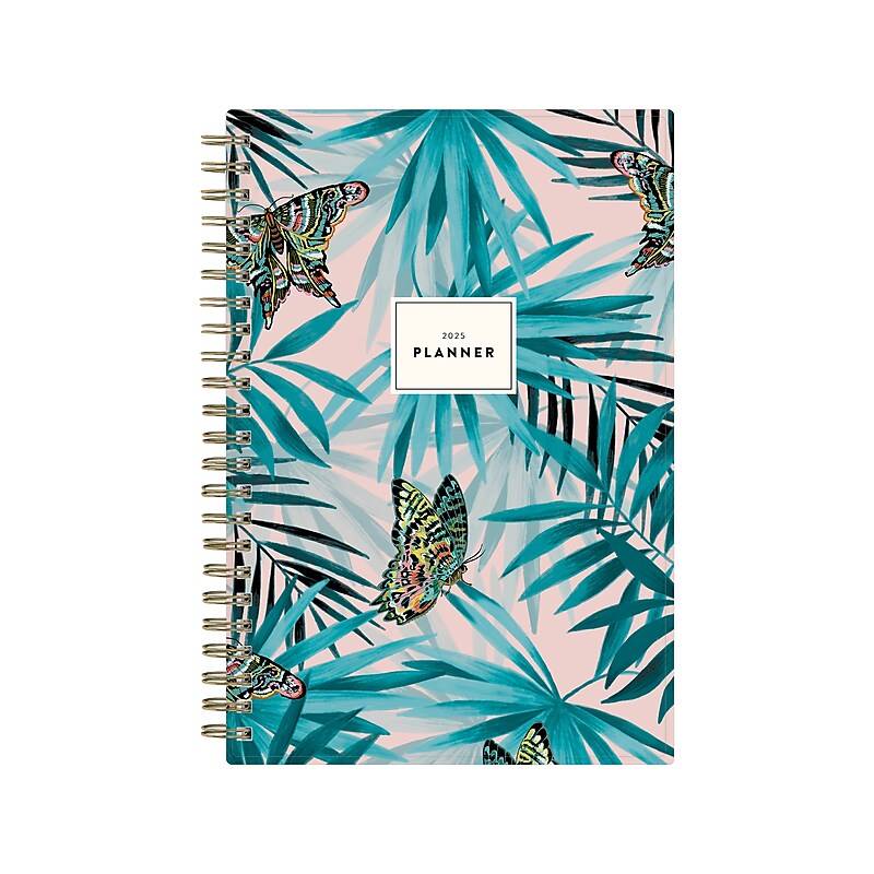 2025 Blue Sky Paradise Again 5" x 8" Weekly & Monthly Planner, Plastic Cover, Multicolor (148331) image 1