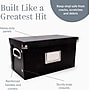 Snap-N-Store Vinyl Record Storage Container, Paperboard, Black (SNS02079)~#|#~977357DE-83B7-466B-A9D62F7C4344FC55_sc7