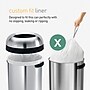 simplehuman Commercial Bullet Steel Trash Can with Open Lid, 21 Gallon, Matte Black (CW1494)~#|#~97765210-918E-4ABB-9B8F7DF93002696F_sc7