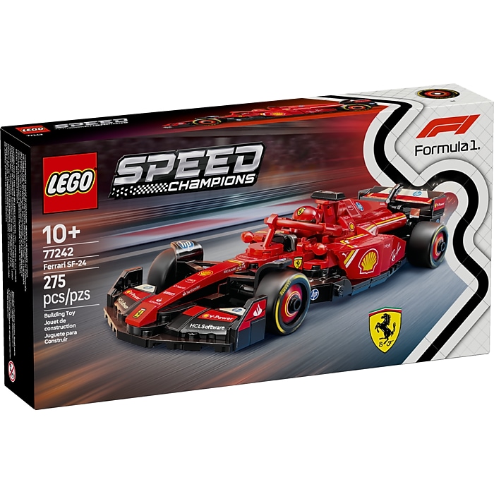 LEGO Speed Champions Ferrari SF-24 F1 Race Car, 275 Pieces (77242