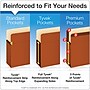 Pendaflex Heavy Duty Reinforced File Pocket, 1 3/4" Expansion, Letter Size, Brown (S14C)~#|#~977889CC-0E06-44BA-94626CBD286FA9C5_sc7