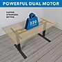 Mount-It! Ultimate Dual Motor 55"W Electric Rectangular Adjustable Standing Desk, Maple/Black (MI-18081)~#|#~977B200A-5ED3-4B79-A801FDAFA8D790F1_sc7