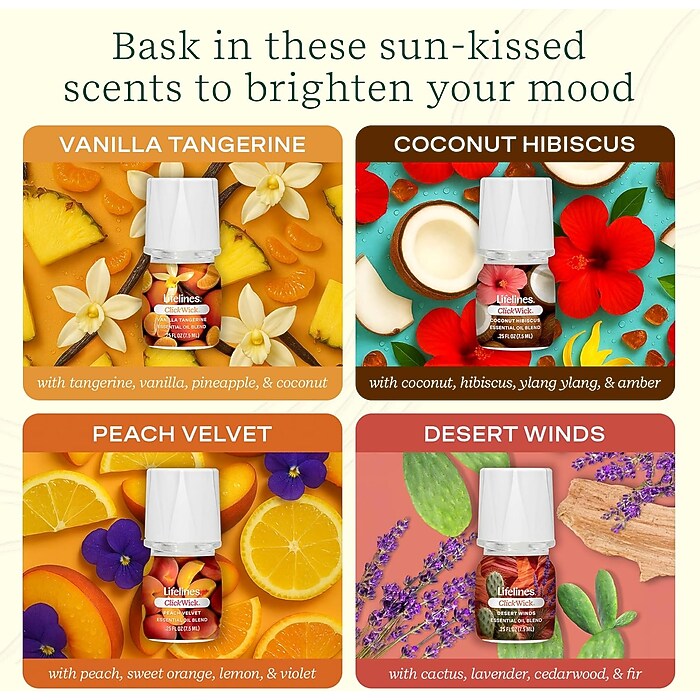 Lifelines Clickwick Sunkissed Escape Essential Oil Set (LL-11-3008