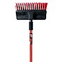 Libman Dual-Surface 10" Scrub Brush & 60" Handle, Steel Handle, Red, 6/Carton (0532)~#|#~977D3241-3B49-4601-84453AFAA36AB85B_sc7