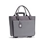 Francine Collection Florence Faux Leather Tote Bag, Gray (FLORLRT-03)~#|#~97842574-B080-4613-AEC63DE652610E81_sc7