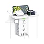 Overtime Wall Outlet Shelf, 8 Outlets and 3 USB Ports, Surge Protector, White (OTWP8O3USB)~#|#~97848F90-BA29-4523-8806D29A5AA608FE_sc7